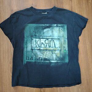 Vintage Korn 2004 Tour T-Shirt Cropped & Chopped